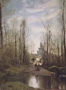 L'eglise de Marissel (mk11)  Jean Baptiste Camille  Corot